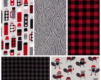 Woodland Nursery Bedding - Flannel Baby Bedding - Toddler Bedding - Woodland Baby Bedding - Lumberjack Nursery - Flannel Crib Sheet