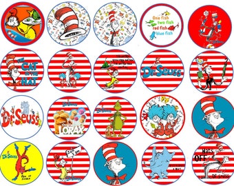 Dr Seuss Cupcake Toppers