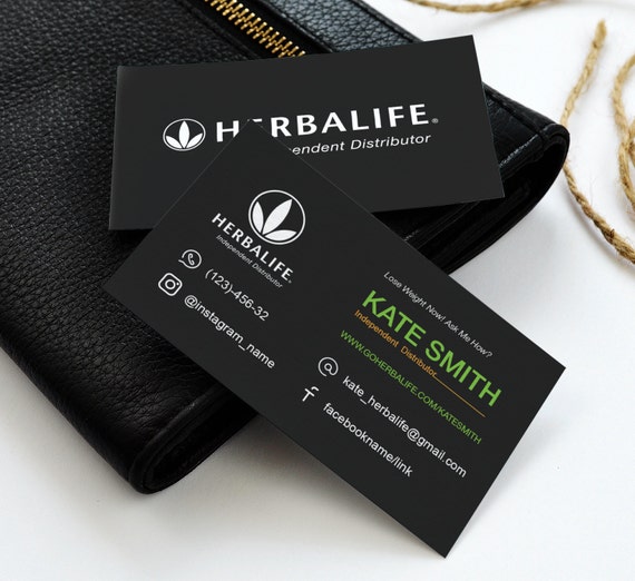 day business card 1 printing Herbalife by Fast Cards Business Free Personalization