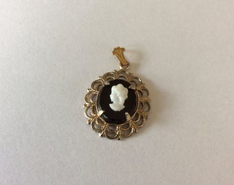 Tiny Cameo Pendant