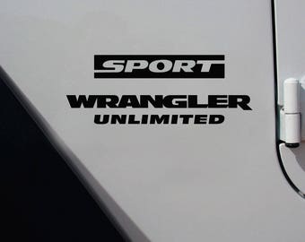 Jeep Wrangler Replacement lettering Sahara JK TJ Vinyl