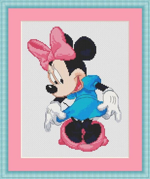 Minnie Mouse cross stitch pattern Design Disney Cross Stitch