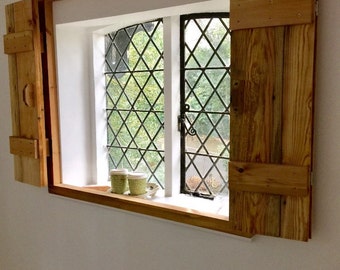 Window Shutters, , Shabby Chic, Farmhouse Furniture, Rustic, Wooden, French Style, Interior shutters, Exterior Shutters, small doors