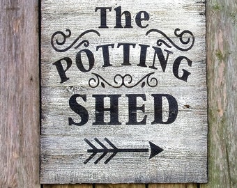 Potting shed sign | Etsy