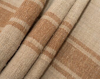 grain sack pillow cases Fabric Antique linen Grain Sack from Europe Brown pillow wedding decoration pillow benchcushion wedding tablerunner