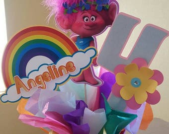 Trolls centerpieces trolls flowers trolls party