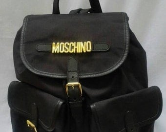 MOSCHINO Redwall vintage 90s black backpack