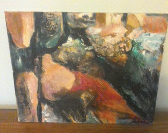 RED CONVERTIBLE By Jane CONRAD Acrylic