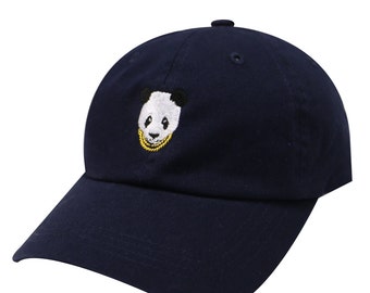 Capsule Design Swag Panda Cotton Baseball Cap Navy