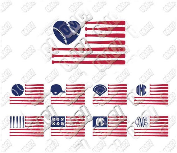 Download Baseball American Flag svg dxf eps jpeg format layered ...