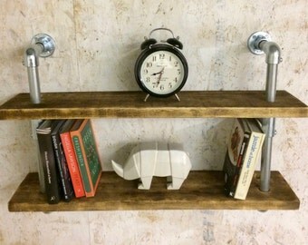 Hand made, Wall shelf, industrial bookcase,scaffolding planks, bespoke shelving, industrial bookcase, steel shelving, reclaimed wood shelve,