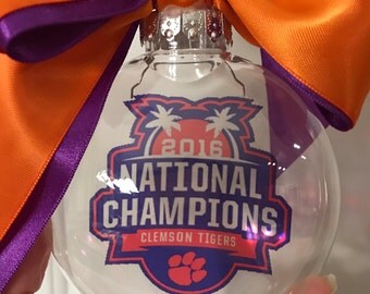 Clemson National Champions ornament