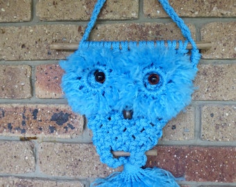 Macrame owl wall hanging