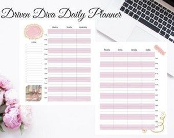 Daily/Weekly Planner, 2017 Planner Printable Inserts, Yearly Planner, Daily Planner, Weekly Goals, Calendar