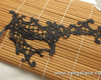 Party Mask, Masquerade Mask, Eye Mask, Venetian Mask, Lace Mask, Black Venice Lace Mask/Gothic mask/Guipure Lace Mask/Halloween Maks,LM-7-BL