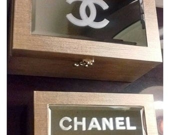 Chanel Designer inspired jewerly or cosmetic box