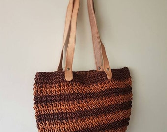 Wicker handbag | Etsy