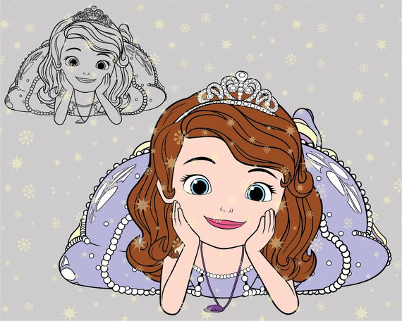 Download Disney Princess Sofia the first love SVG cutting ESP vector
