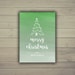Printable Merry Christmas Card Template 5x7 Editable Holiday