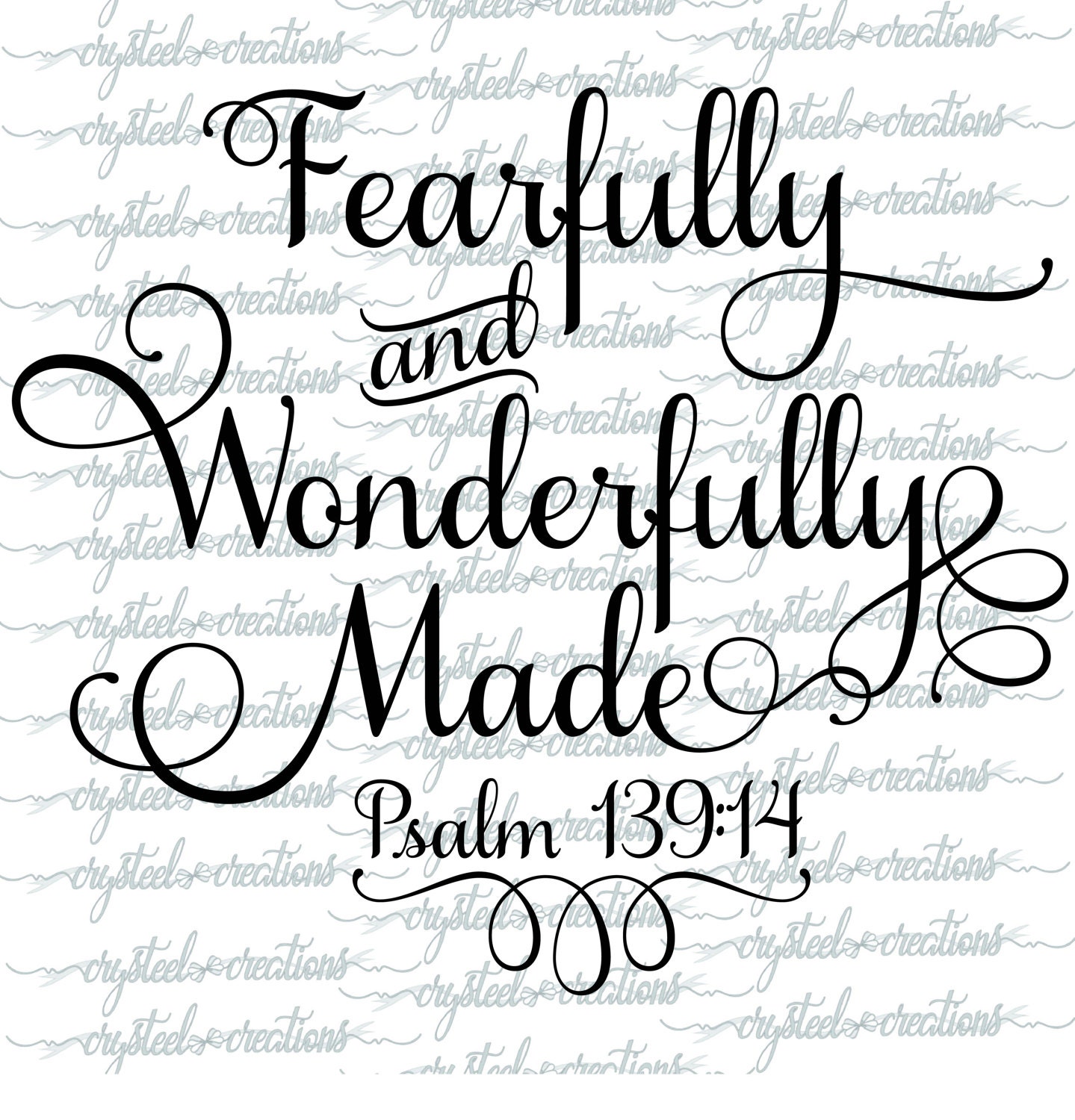 Download Fearfully and Wonderfully Made SVG, PNG, Christian SVG ...