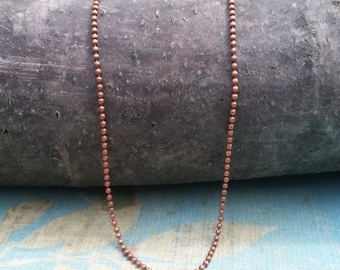 copper color ball chain for pendants