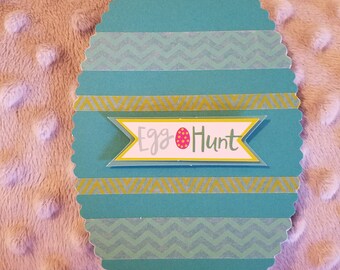 Easter egg greeting note card