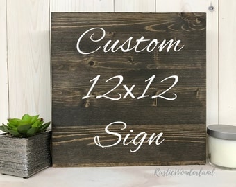 Custom Sign // Design your own // Home Decor // Rustic Decor // Wood Sign // Personalized Wedding Gift