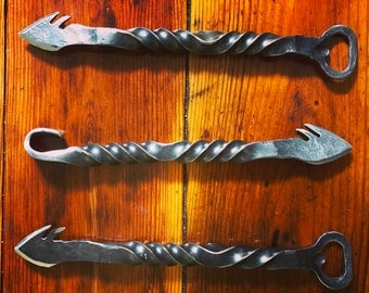 Craft Beer Spear - Bottle Opener - Craft Beer Opener - Wax Top Beer Opener - Hand Forged -Beer Drinker Gift