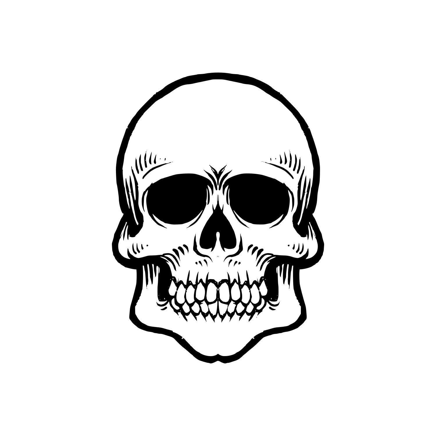 Download Skull SVG Cut files for Silhouette Cricut downloads Vector ...