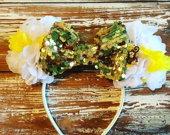 Jungle Princess Ears, Jane Ears, Jungle Floral Ears, Tarzan Inspired Ears, Princess Ears, Mickey Inspired Ears, Disney Inspired Ears, Mouse