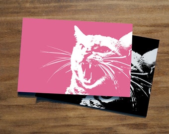 ANGRY CAT | Women's March Postcard