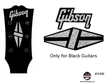 Gibson Guitar Decal Waterslide Decal Headstock Restoration Logo #59W
