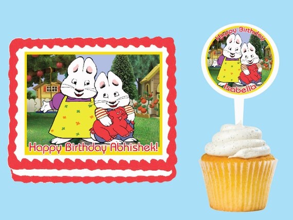 Max And Ruby Edible Cake Cupcake Cookie Toppers Decorations