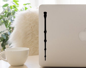 Wand Decal, Harry Potter Decal, Hogwarts Decal, Wizard Wand Decal
