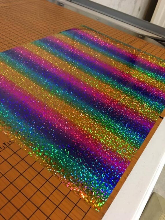 Rainbow DecoSparkle Heat Transfer Vinyl 12x20