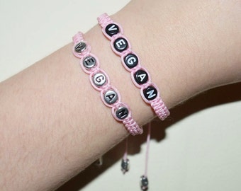 Baby Pink Vegan Bracelet