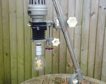 Vintage desk lamp lighting - repurposed industrial lighting desk lamp