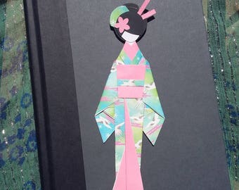 Washi Origami Paper Doll and Bookmark Japanese Craft Kimono