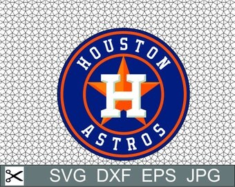 Houston Astros Baseball Layered SVG Dxf EPS Logo Vector File Silhouette Studio Cameo Cricut Design Template Stencil Vinyl Decal Tshirt Craft