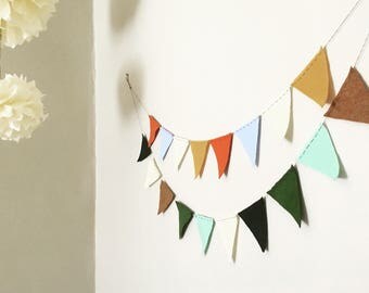 Colored pennant banner