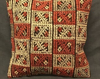 Bohemian Kilim Pillow, Boho Pillow, Handmade Pillow Cover, Ethnic Pillow, Turkish Kilim Pillow, Vintage Pillow, Boho Pillow, Turkish Pillow