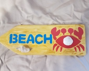 Beach sign