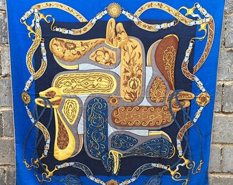 Hermes Scarf Silk Cashmere Festival Des Amazones 125cm x 125cm