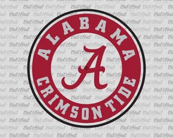 ALABAMA logo SVG - University of Alabama design cut files -Football - clipart - cut file - vector - Roll Tide = Elephants - crimson tide
