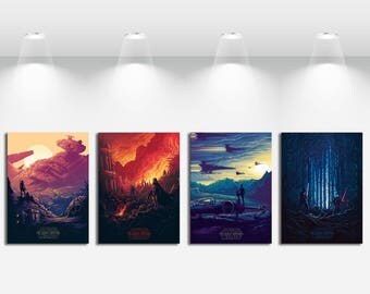 Creative Briefs Movie Posters for Star Wars Art Print on Canvas Home Wall Decor