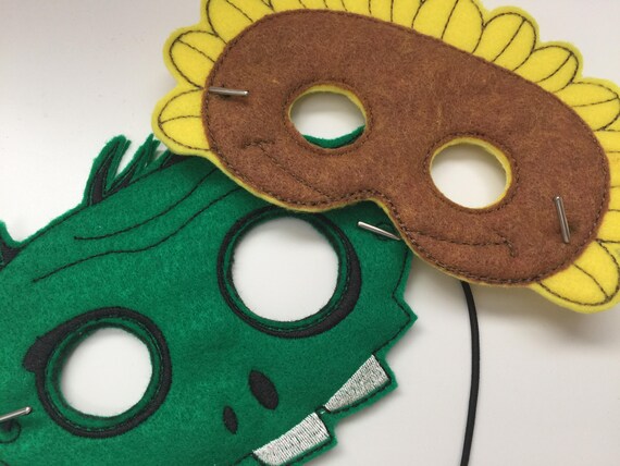 Plants vs Zombies | Photo Prop | Felt Mask | Kids Mask | PVZ Mask ...
