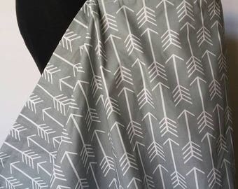 Nursing Cover, Breastfeeding Feeding Cover up, Nursing cover up, Gray Large Arrow Nursing cover