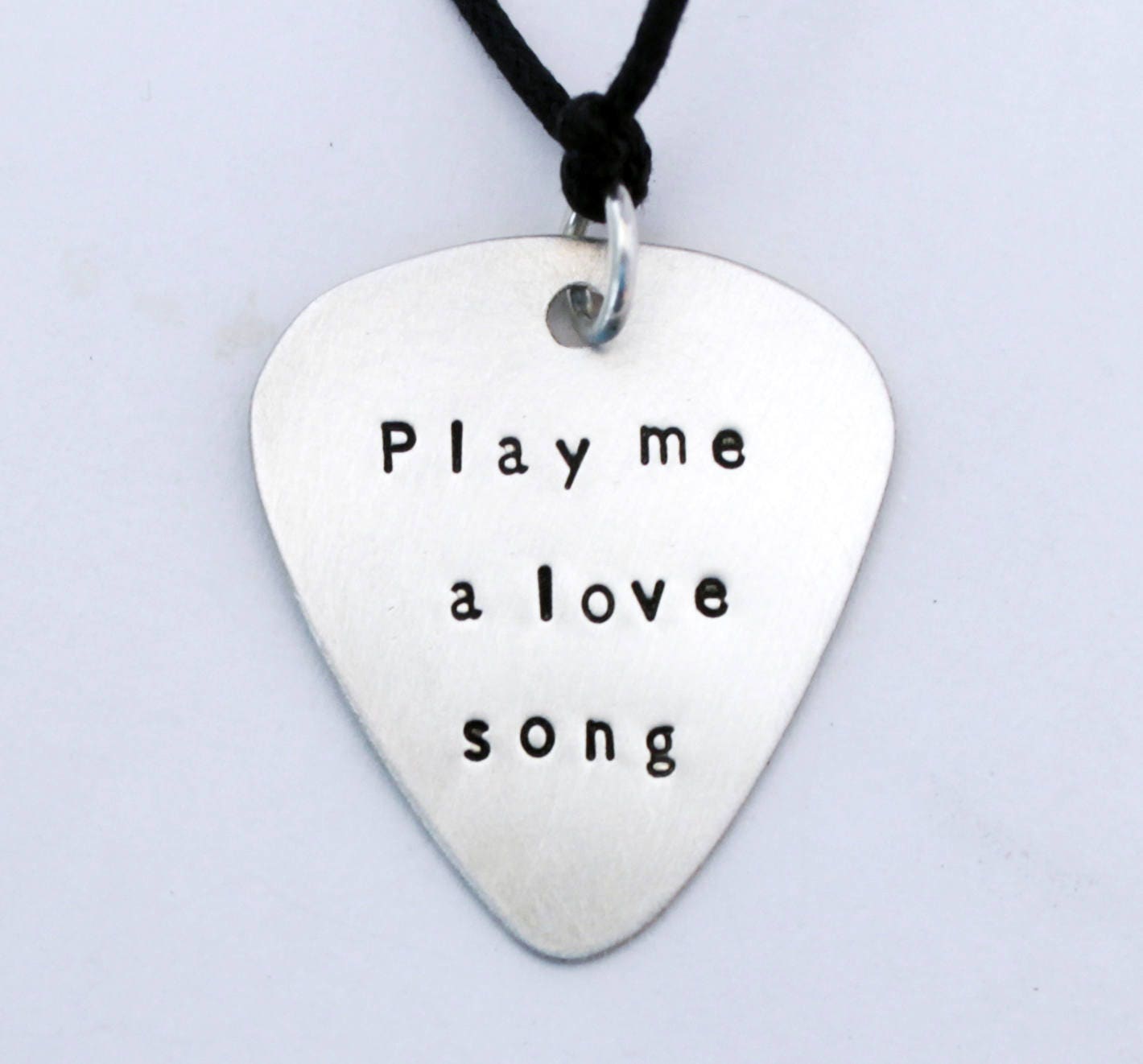 PERSONALIZED GUITAR PICK Necklace Lyric Art Custom