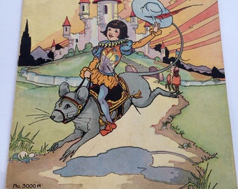 Tom Thumb Children's Book Illustrations by Eulalie Banks Vintage 1934