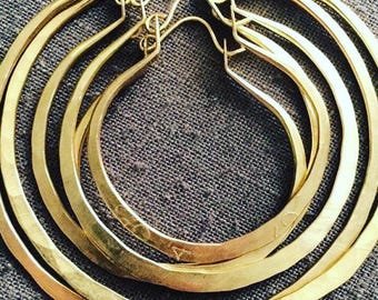 Gold Hoop Earrings / Large Hoops / Gold Fill Earrings / Hoop Earrings / 14k Gold Fill / DanielleRoseBean / Custom Hoop Earrings / Big Hoops
